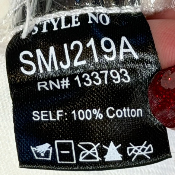 POL Button Up Shaket Jacket with Sequin Front Pockets Women’s Size M Off White - Picture 11 of 14